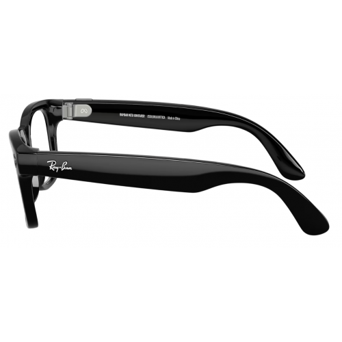 Умные очки Ray-Ban Meta* Wayfarer Gen 2 Shiny Black, Фотохромные линзы Clear to Graphite Green Transitions (RW4012), размер M